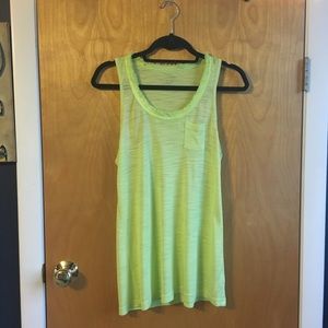 Neon yellow green Calvin Klein tank top